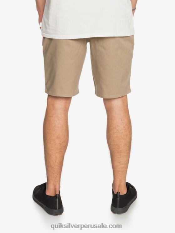 Quiksilver N8LNT1315 hombres madera de olmo shorts chinos con bolsillos elásticos 20 de daily union
