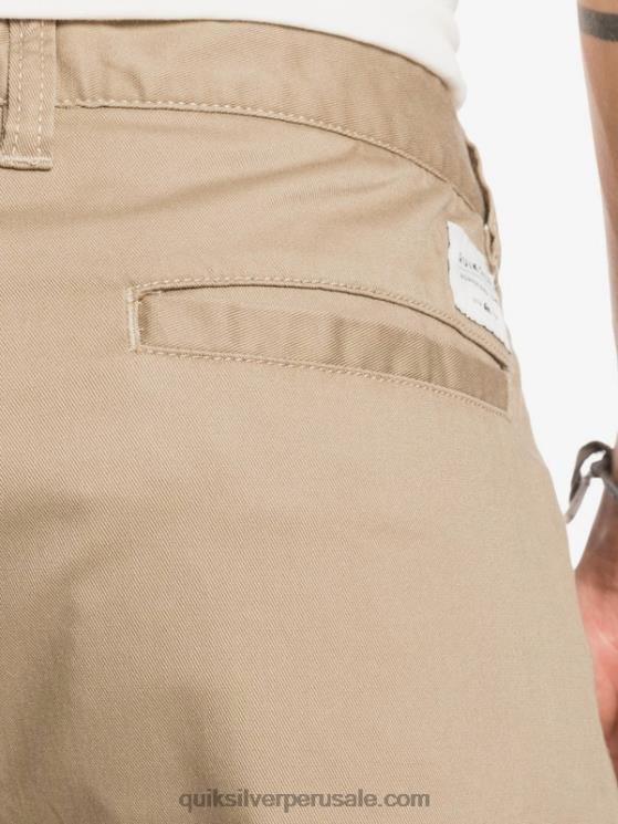 Quiksilver N8LNT1315 hombres madera de olmo shorts chinos con bolsillos elásticos 20 de daily union