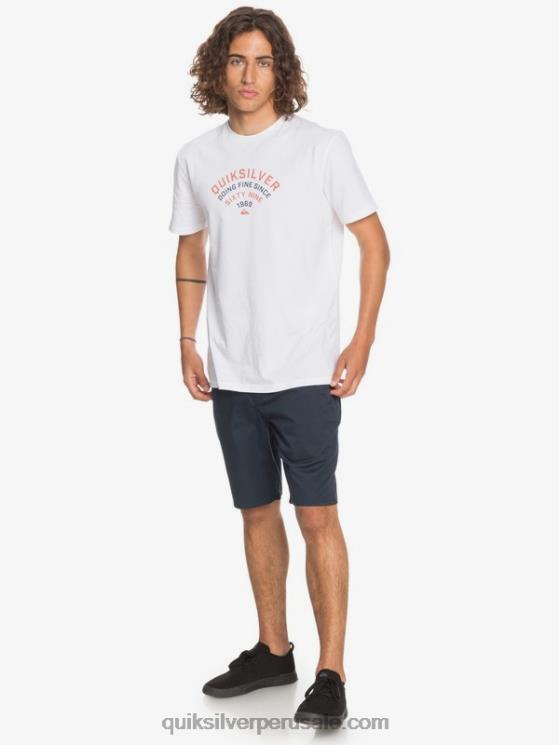 Quiksilver N8LNT1316 hombres chaqueta azul marino shorts chinos con bolsillos elásticos 20 de daily union