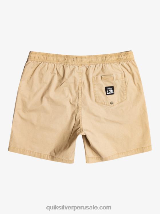 Quiksilver N8LNT1376 hombres playa shorts taxer 17 con cintura elástica