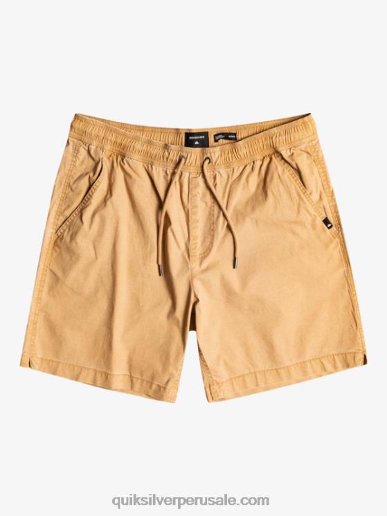 Quiksilver N8LNT1377 hombres tanino shorts taxer 17 con cintura elástica