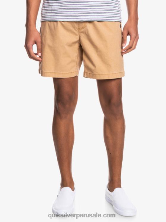 Quiksilver N8LNT1377 hombres tanino shorts taxer 17 con cintura elástica