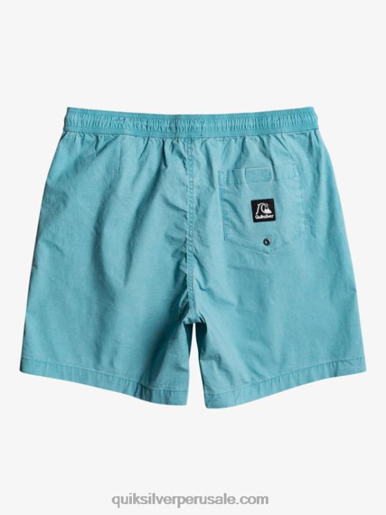 Quiksilver N8LNT1378 hombres delfinio azul shorts taxer 17 con cintura elástica