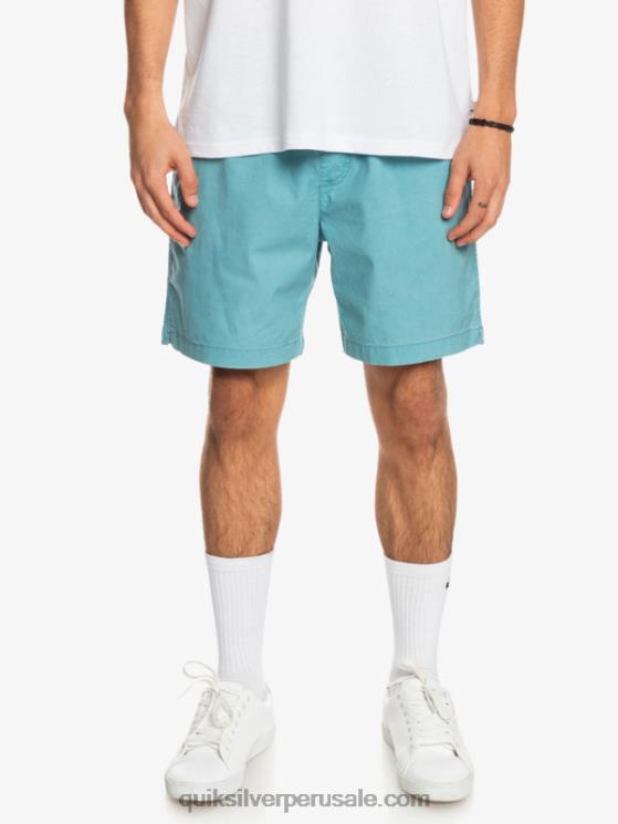 Quiksilver N8LNT1378 hombres delfinio azul shorts taxer 17 con cintura elástica