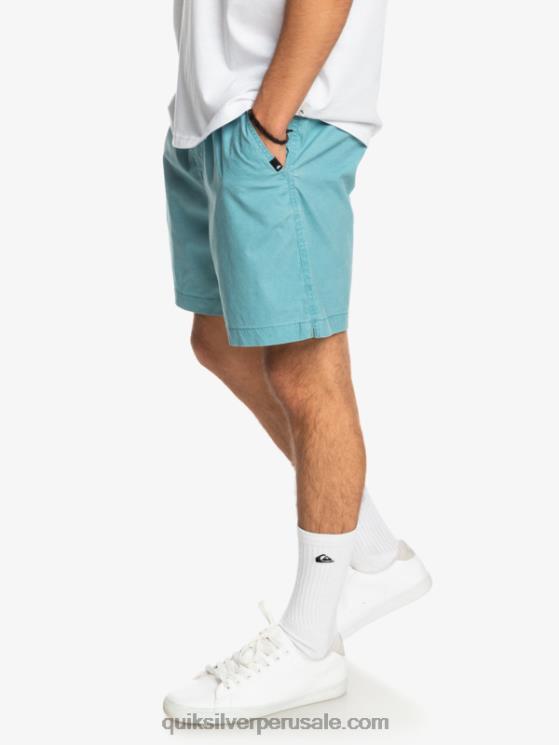 Quiksilver N8LNT1378 hombres delfinio azul shorts taxer 17 con cintura elástica
