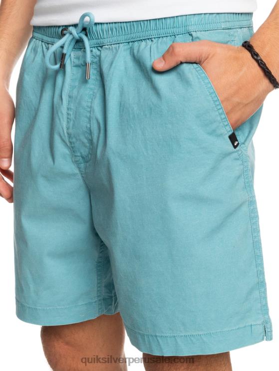 Quiksilver N8LNT1378 hombres delfinio azul shorts taxer 17 con cintura elástica