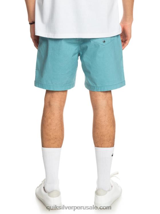 Quiksilver N8LNT1378 hombres delfinio azul shorts taxer 17 con cintura elástica