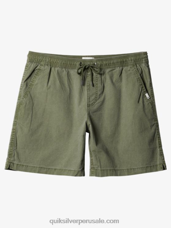 Quiksilver N8LNT1380 hombres trébol de cuatro hojas shorts taxer 17 con cintura elástica