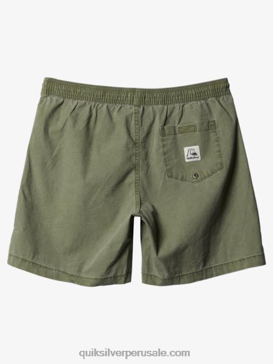 Quiksilver N8LNT1380 hombres trébol de cuatro hojas shorts taxer 17 con cintura elástica