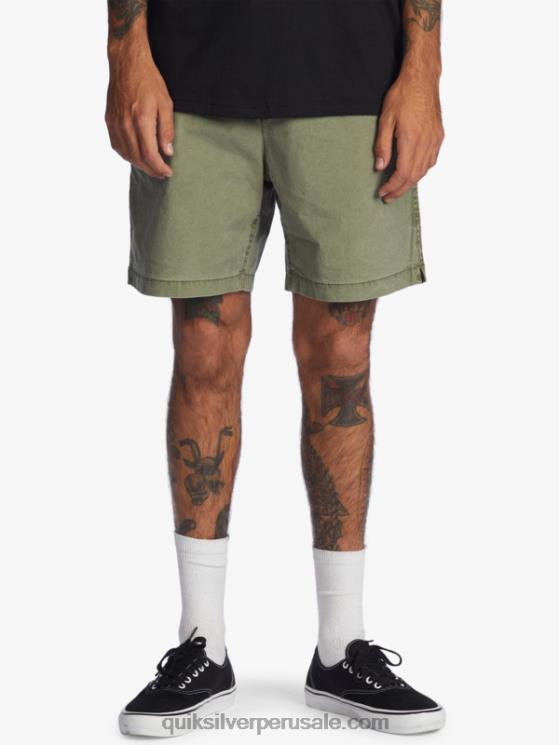 Quiksilver N8LNT1380 hombres trébol de cuatro hojas shorts taxer 17 con cintura elástica