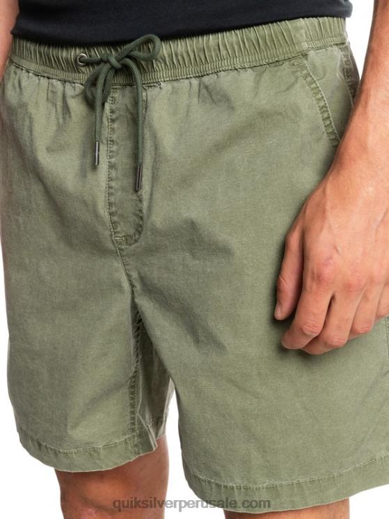 Quiksilver N8LNT1380 hombres trébol de cuatro hojas shorts taxer 17 con cintura elástica