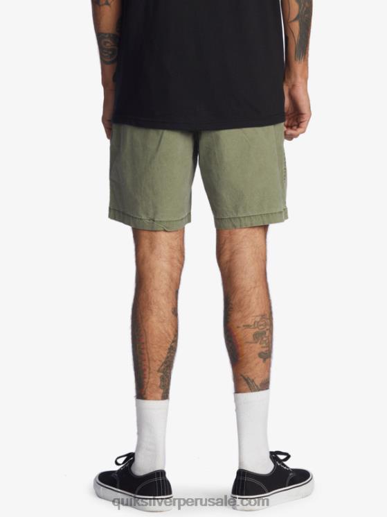 Quiksilver N8LNT1380 hombres trébol de cuatro hojas shorts taxer 17 con cintura elástica