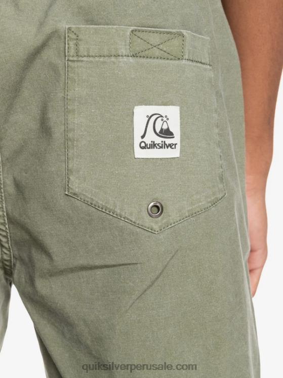 Quiksilver N8LNT1380 hombres trébol de cuatro hojas shorts taxer 17 con cintura elástica