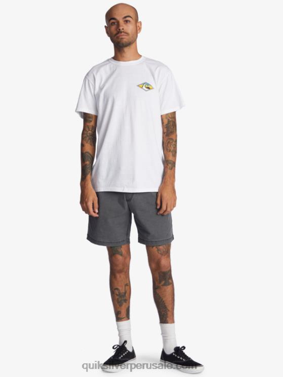 Quiksilver N8LNT1381 hombres negro shorts taxer 17 con cintura elástica