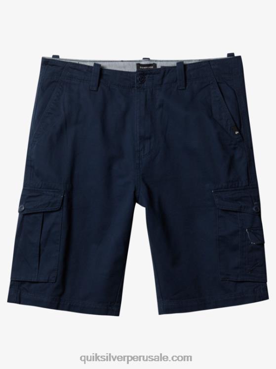 Quiksilver N8LNT1524 hombres chaqueta azul marino shorts cargo batalla crucial 21