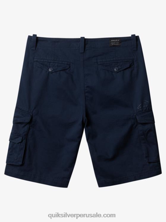 Quiksilver N8LNT1524 hombres chaqueta azul marino shorts cargo batalla crucial 21