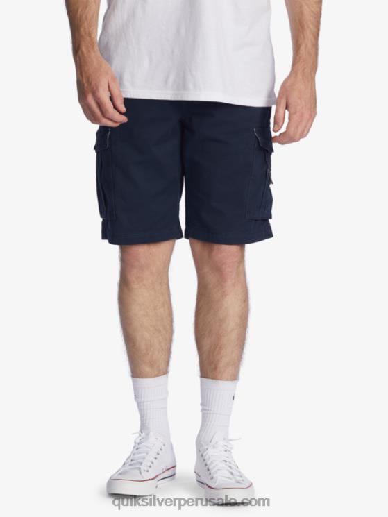 Quiksilver N8LNT1524 hombres chaqueta azul marino shorts cargo batalla crucial 21
