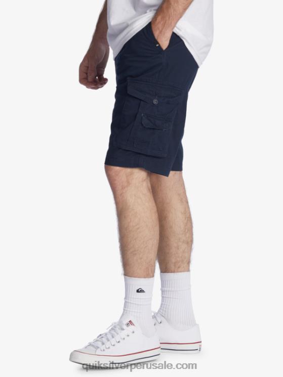 Quiksilver N8LNT1524 hombres chaqueta azul marino shorts cargo batalla crucial 21