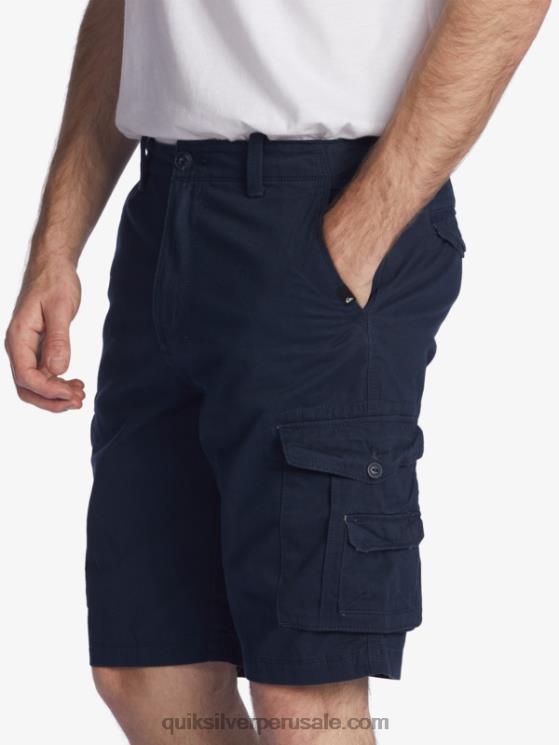 Quiksilver N8LNT1524 hombres chaqueta azul marino shorts cargo batalla crucial 21
