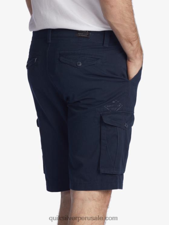 Quiksilver N8LNT1524 hombres chaqueta azul marino shorts cargo batalla crucial 21