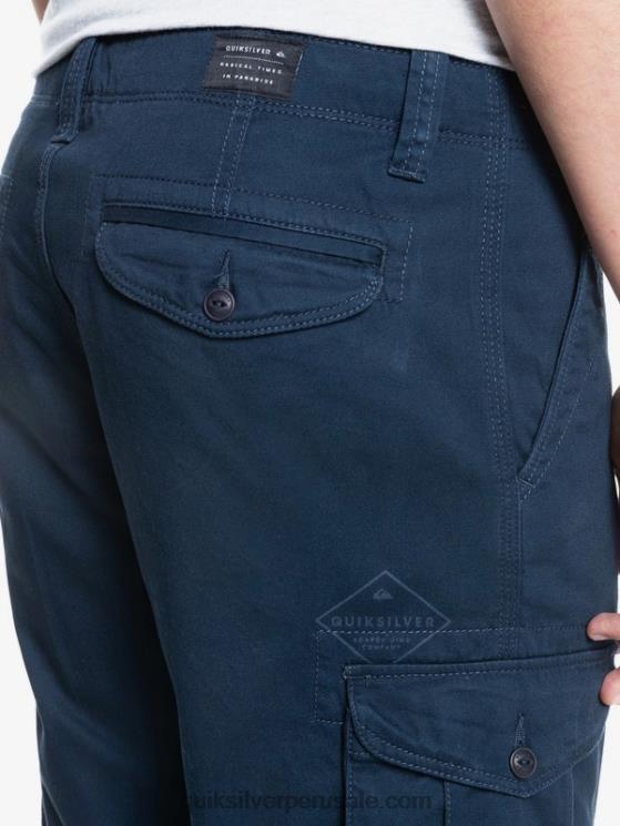 Quiksilver N8LNT1524 hombres chaqueta azul marino shorts cargo batalla crucial 21