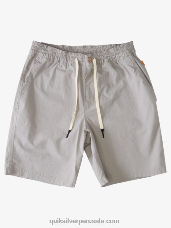 Quiksilver N8LNT1576 hombres pedernal gris Waterman después de pantalones cortos de surf