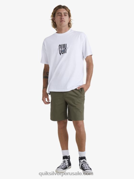 Quiksilver N8LNT1579 hombres aceituna polvorienta Waterman después de pantalones cortos de surf