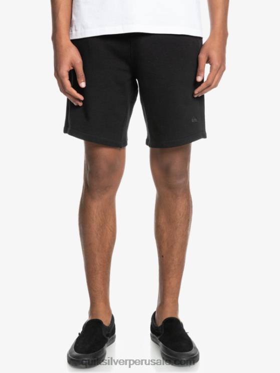 Quiksilver N8LNT1660 hombres negro shorts de chándal orgánicos essentials 19