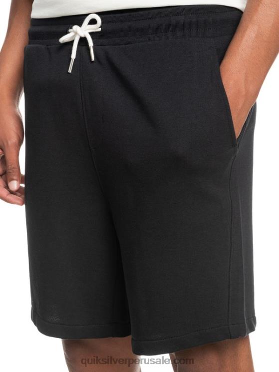 Quiksilver N8LNT1660 hombres negro shorts de chándal orgánicos essentials 19