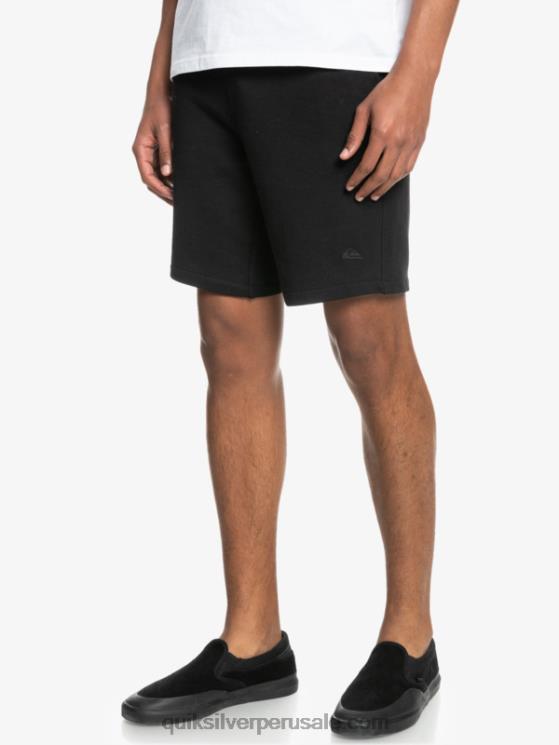 Quiksilver N8LNT1660 hombres negro shorts de chándal orgánicos essentials 19