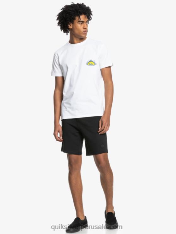 Quiksilver N8LNT1660 hombres negro shorts de chándal orgánicos essentials 19