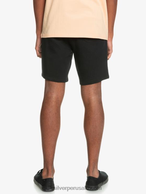Quiksilver N8LNT1660 hombres negro shorts de chándal orgánicos essentials 19