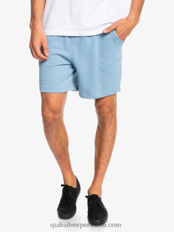 Quiksilver N8LNT1661 hombres mezclilla desteñida shorts de chándal orgánicos essentials 19