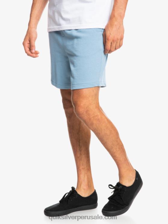 Quiksilver N8LNT1661 hombres mezclilla desteñida shorts de chándal orgánicos essentials 19