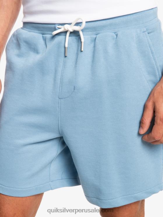 Quiksilver N8LNT1661 hombres mezclilla desteñida shorts de chándal orgánicos essentials 19