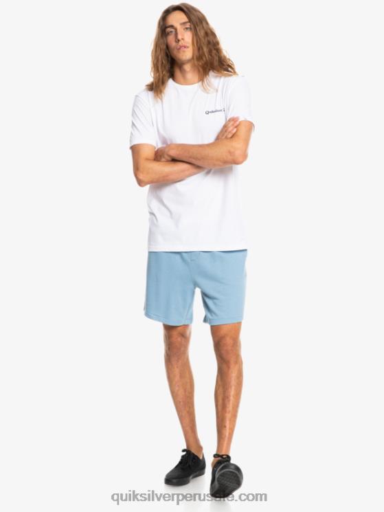 Quiksilver N8LNT1661 hombres mezclilla desteñida shorts de chándal orgánicos essentials 19