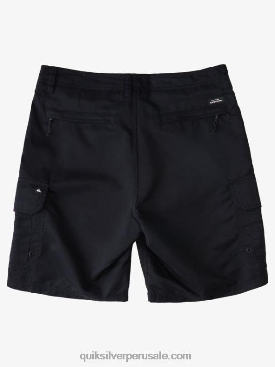 Quiksilver N8LNT1727 hombres negro shorts cargo waterman maldive 20