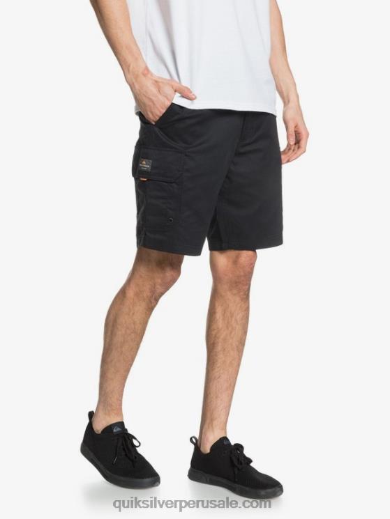 Quiksilver N8LNT1727 hombres negro shorts cargo waterman maldive 20