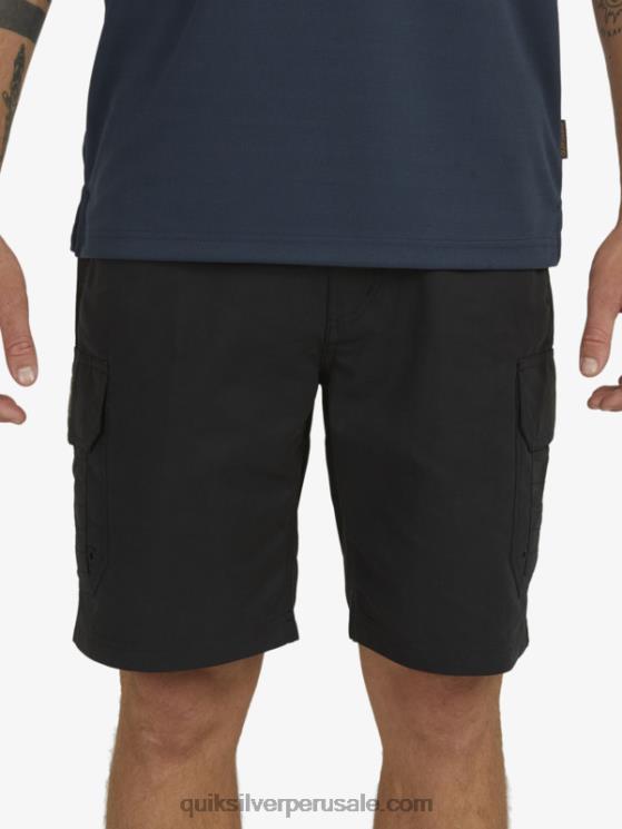 Quiksilver N8LNT1727 hombres negro shorts cargo waterman maldive 20