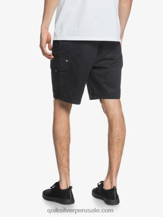 Quiksilver N8LNT1727 hombres negro shorts cargo waterman maldive 20