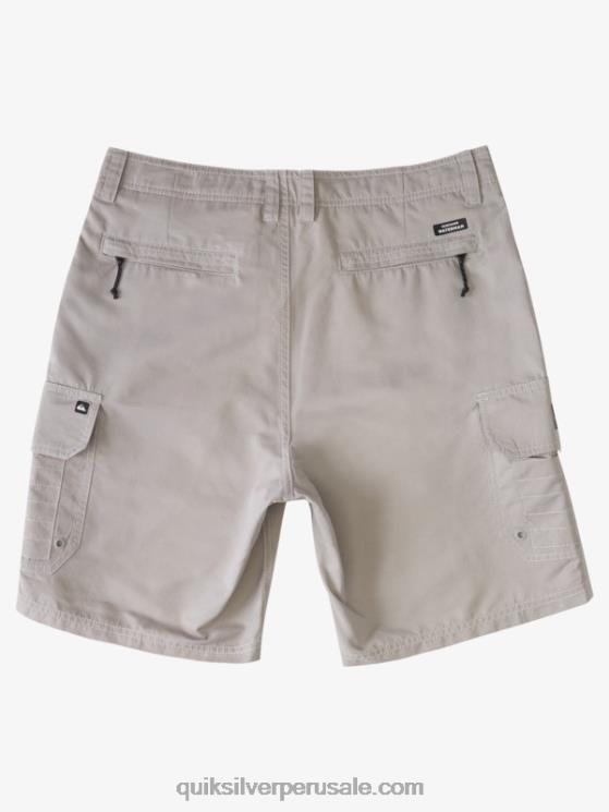 Quiksilver N8LNT1728 hombres pedernal gris shorts cargo waterman maldive 20