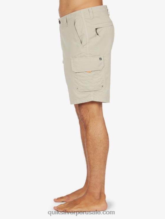 Quiksilver N8LNT1728 hombres pedernal gris shorts cargo waterman maldive 20