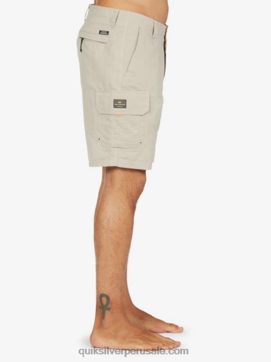 Quiksilver N8LNT1728 hombres pedernal gris shorts cargo waterman maldive 20