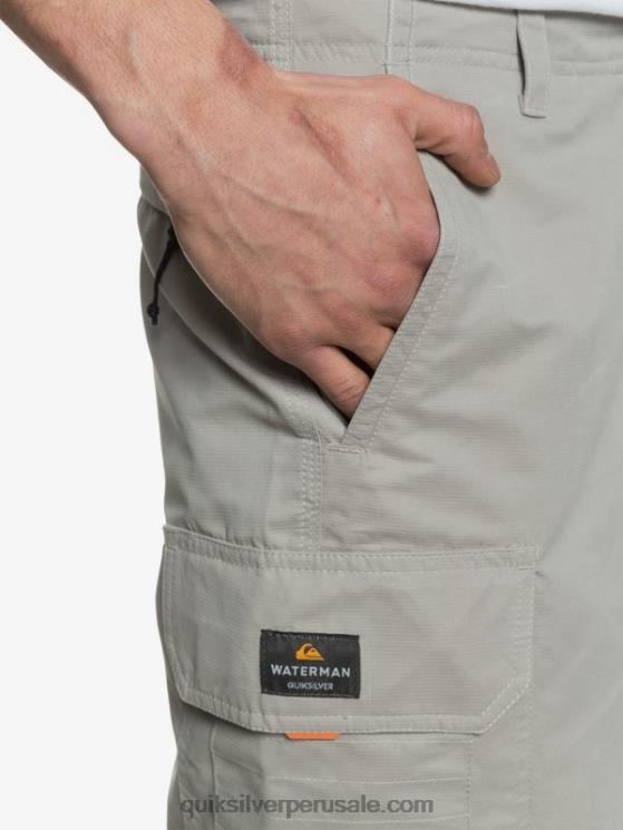Quiksilver N8LNT1728 hombres pedernal gris shorts cargo waterman maldive 20
