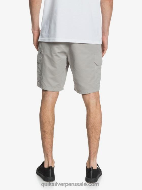 Quiksilver N8LNT1728 hombres pedernal gris shorts cargo waterman maldive 20