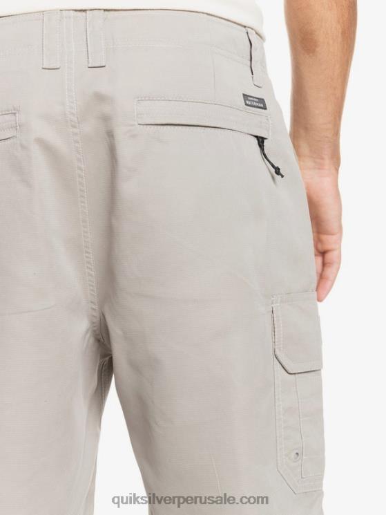 Quiksilver N8LNT1728 hombres pedernal gris shorts cargo waterman maldive 20