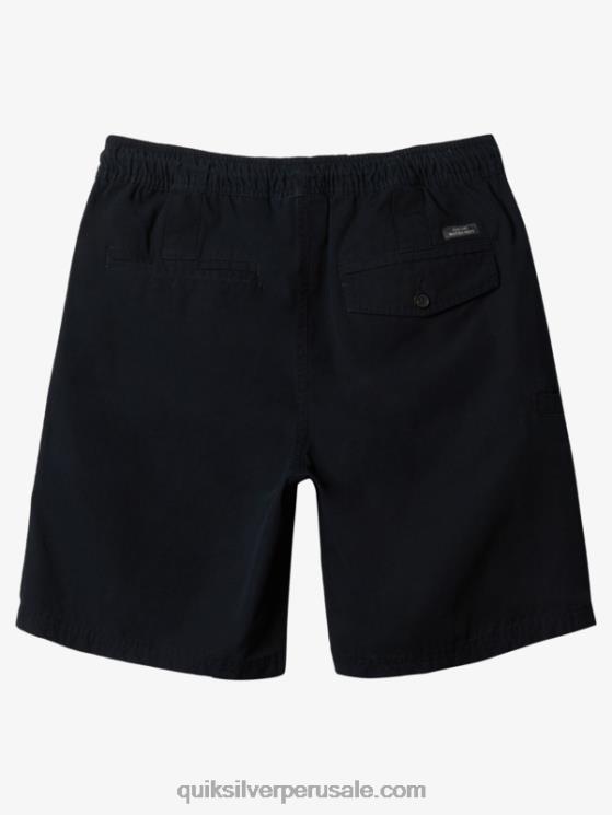 Quiksilver N8LNT256 hombres negro shorts waterman last light elastizados 19
