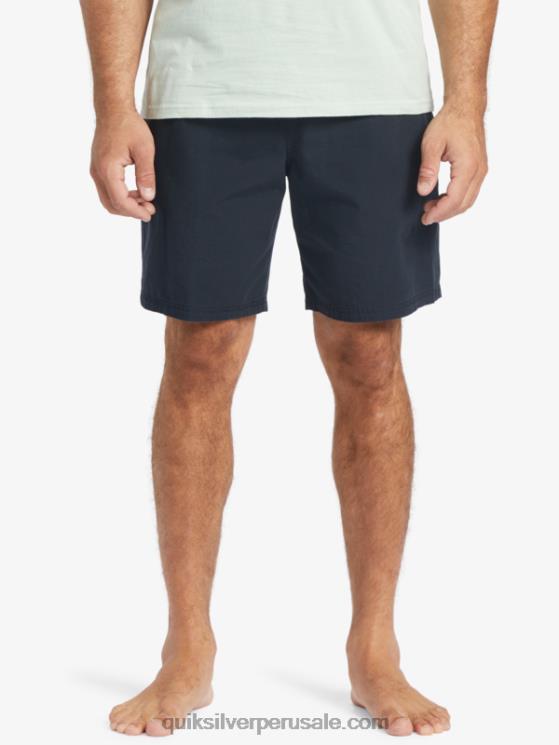 Quiksilver N8LNT256 hombres negro shorts waterman last light elastizados 19