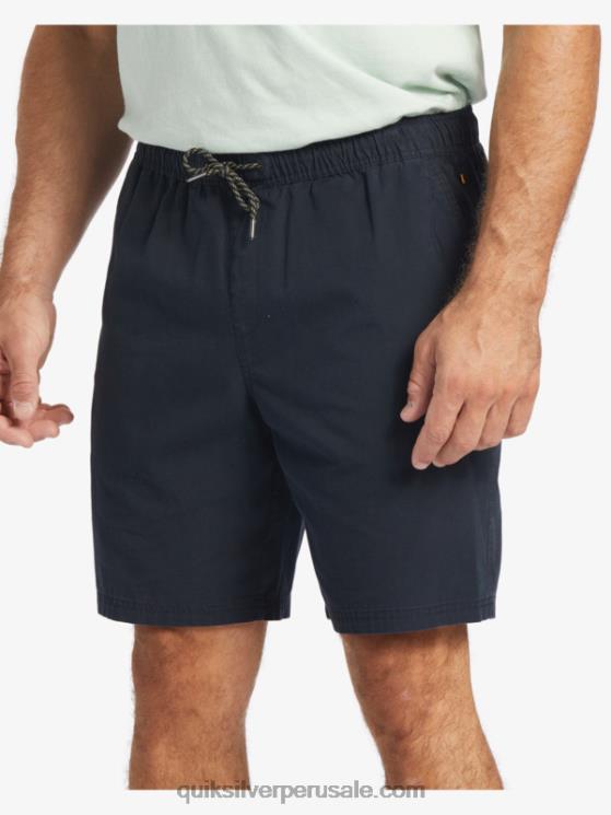 Quiksilver N8LNT256 hombres negro shorts waterman last light elastizados 19