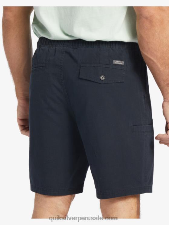Quiksilver N8LNT256 hombres negro shorts waterman last light elastizados 19